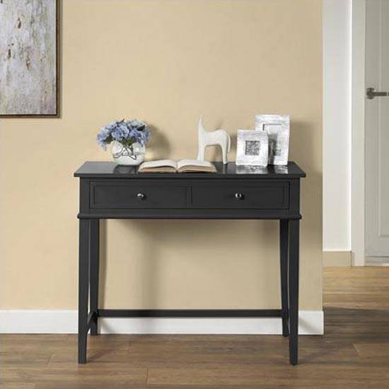 Franklin Computer Laptop and Writing Desk in Black by Dorel - Price Crash Furniture