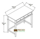 Franklin Computer Laptop and Writing Desk in White by Dorel - Price Crash Furniture