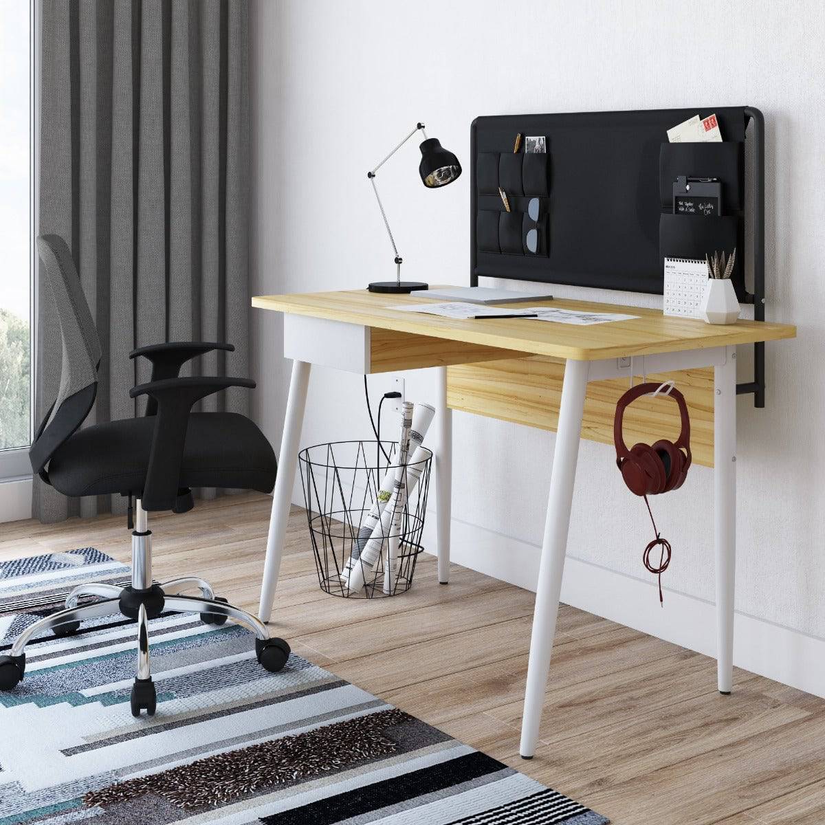 Freemont Desk with Storage Backboard by Alphason - Price Crash Furniture