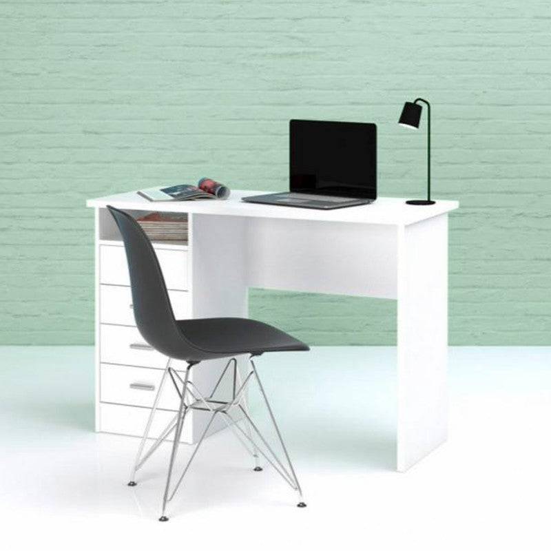 Function Plus 4 Drawer Desk in White - Price Crash Furniture