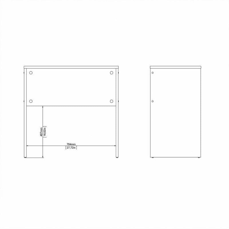 Function Plus Basic Desk in Oak - Price Crash Furniture