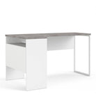 Function Plus Corner Desk 2 Drawers in White and Grey - Price Crash Furniture