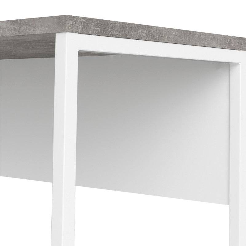 Function Plus Corner Desk 2 Drawers in White and Grey - Price Crash Furniture