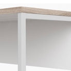 Function Plus Corner Desk 2 Drawers in White and Truffle Oak - Price Crash Furniture