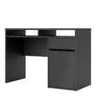 Function Plus Desk 1 Door 1 Drawer in Black - Price Crash Furniture