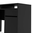 Function Plus Desk 1 Door 1 Drawer in Black - Price Crash Furniture