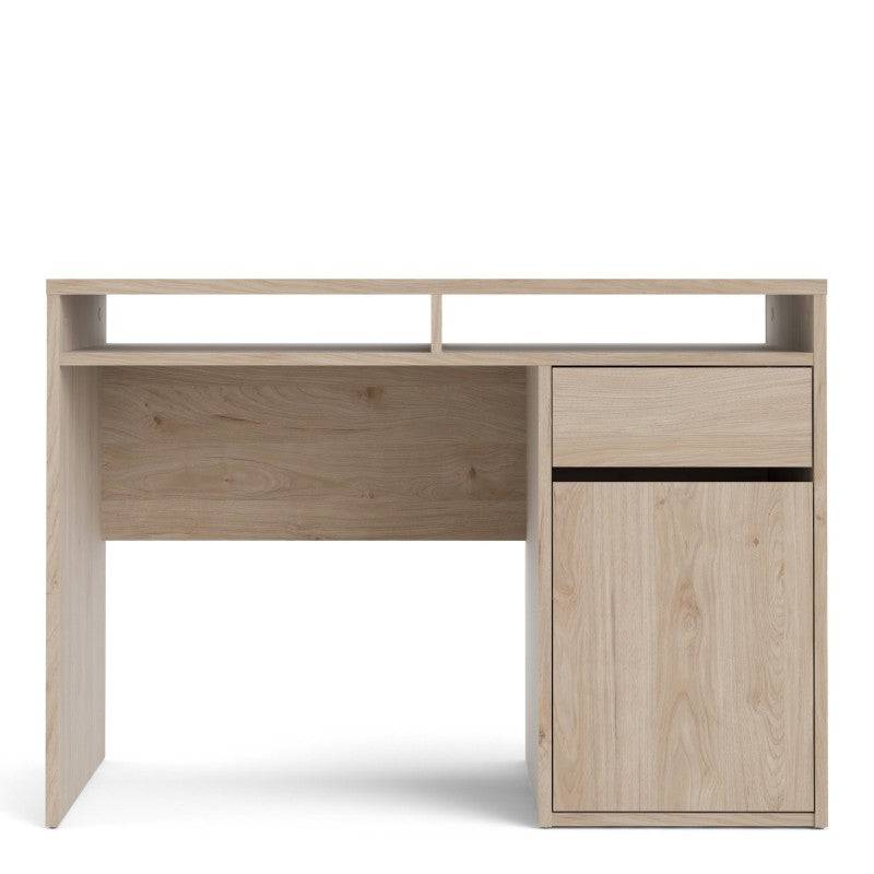 Function Plus Desk 1 Door 1 Drawer in Jackson Hickory Oak - Price Crash Furniture