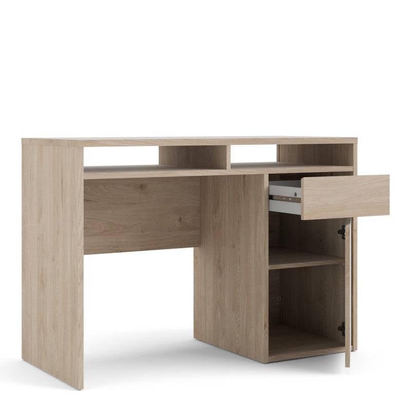 Function Plus Desk 1 Door 1 Drawer in Jackson Hickory Oak - Price Crash Furniture