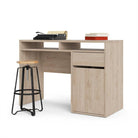 Function Plus Desk 1 Door 1 Drawer in Jackson Hickory Oak - Price Crash Furniture