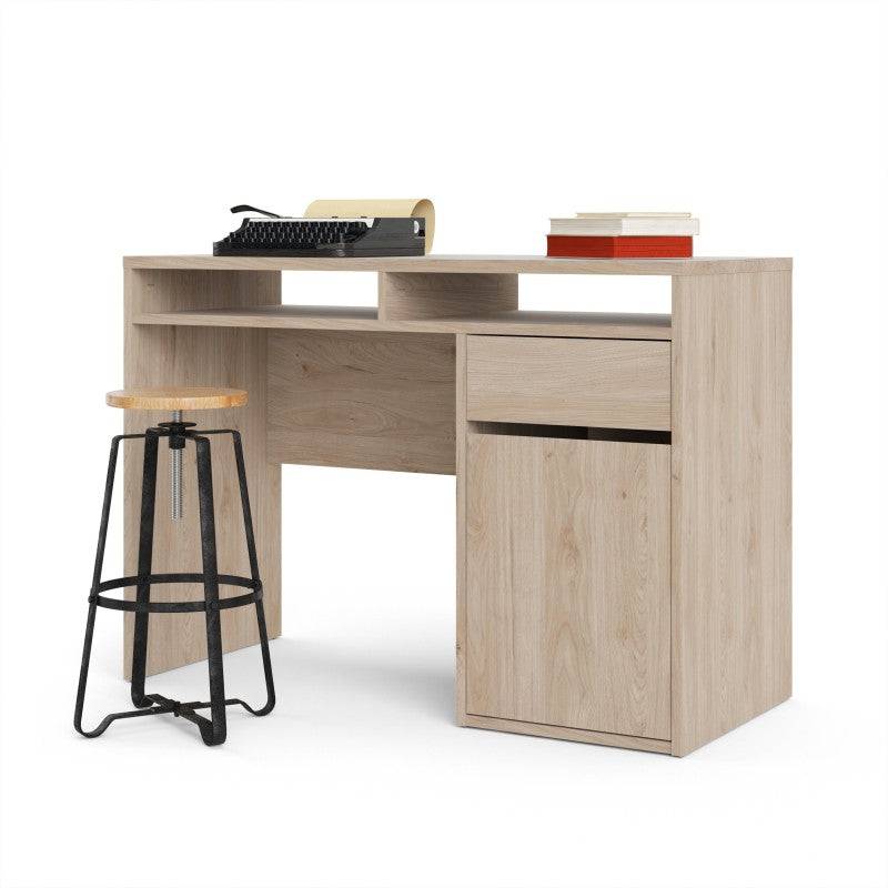 Function Plus Desk 1 Door 1 Drawer in Jackson Hickory Oak - Price Crash Furniture