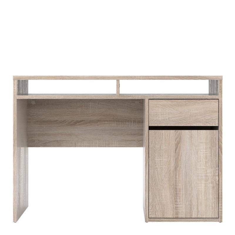 Function Plus Desk 1 Door 1 Drawer in Truffle Oak - Price Crash Furniture