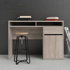 Function Plus Desk 1 Door 1 Drawer in Truffle Oak - Price Crash Furniture