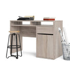 Function Plus Desk 1 Door 1 Drawer in Truffle Oak - Price Crash Furniture