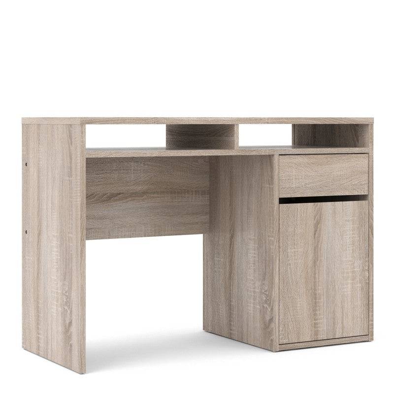 Function Plus Desk 1 Door 1 Drawer in Truffle Oak - Price Crash Furniture