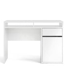 Function Plus Desk 1 Door 1 Drawer in White - Price Crash Furniture