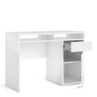 Function Plus Desk 1 Door 1 Drawer in White - Price Crash Furniture