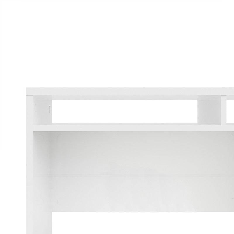 Function Plus Desk 1 Door 1 Drawer in White - Price Crash Furniture