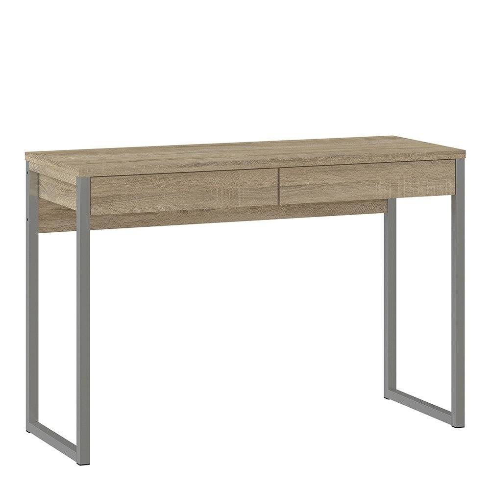 Function Plus Desk 2 Drawers In Oak - Price Crash Furniture