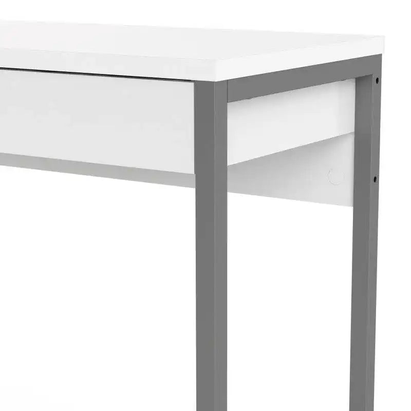 Function Plus Desk 2 Drawers in White High Gloss - Price Crash Furniture