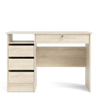 Function Plus Desk (3+1) handle free Drawer in Oak - Price Crash Furniture