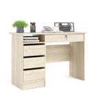 Function Plus Desk (3+1) handle free Drawer in Oak - Price Crash Furniture