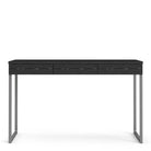 Function Plus Desk 3 Drawers in Black - Price Crash Furniture