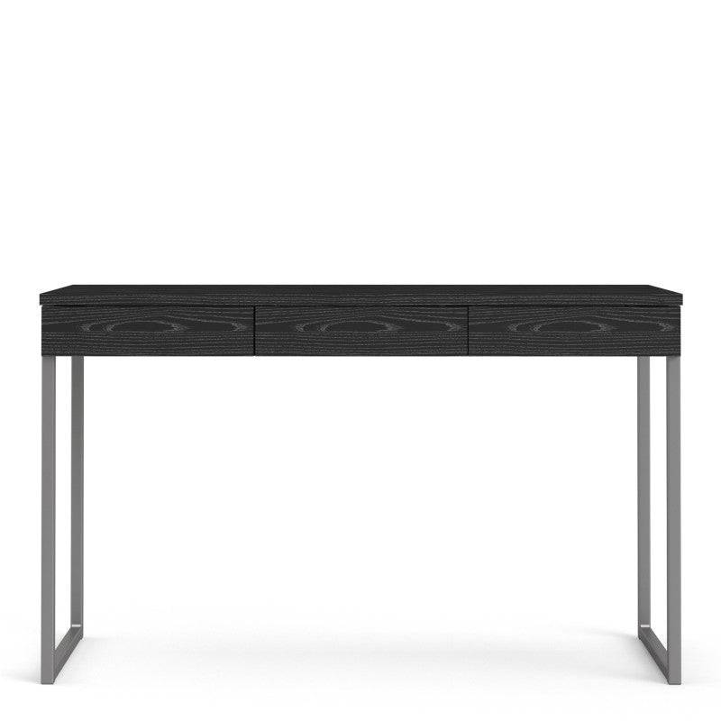 Function Plus Desk 3 Drawers in Black - Price Crash Furniture