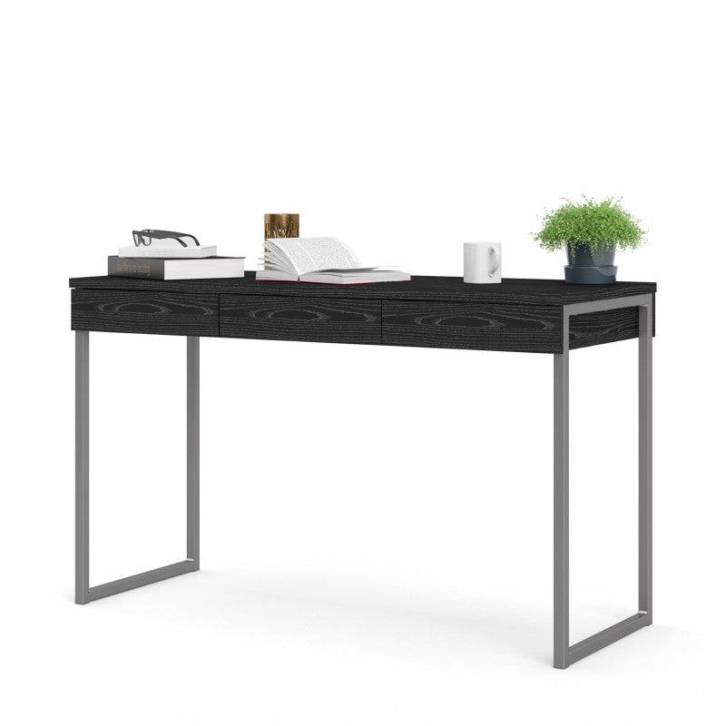 Function Plus Desk 3 Drawers in Black - Price Crash Furniture