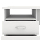 Function Plus Desk 3 Drawers In White - Price Crash Furniture