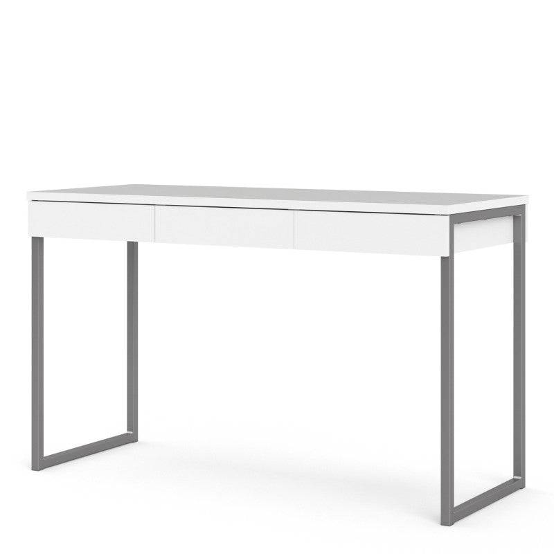 Function Plus Desk 3 Drawers in White - Price Crash Furniture