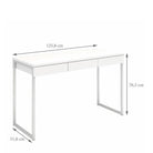 Function Plus Desk 3 Drawers in White - Price Crash Furniture