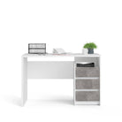 Function Plus Desk 3 Drawers in White and Grey - Price Crash Furniture