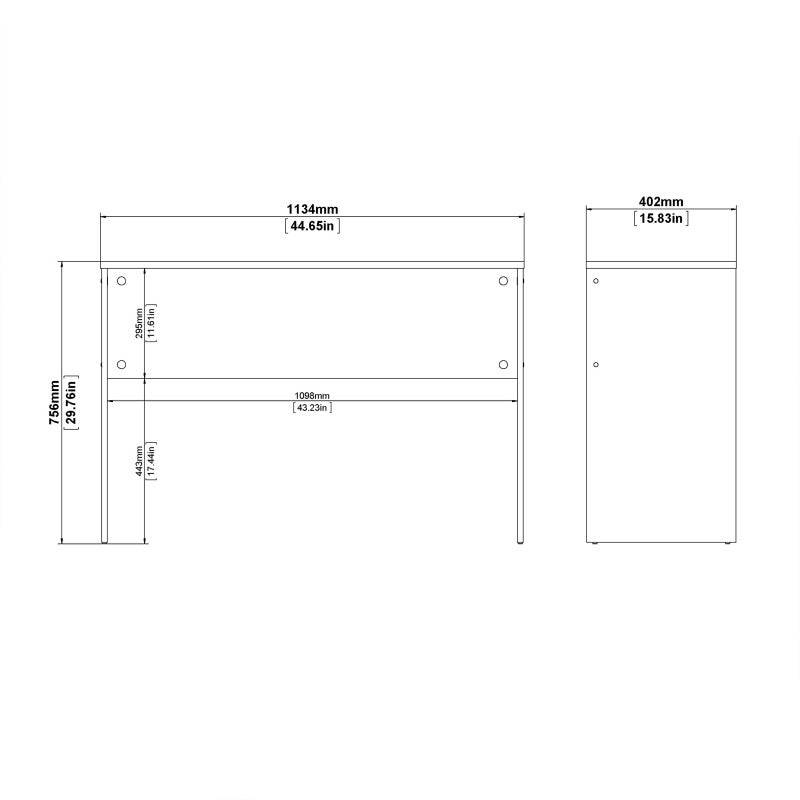 Function Plus Desk in Wotan Light Oak - Price Crash Furniture