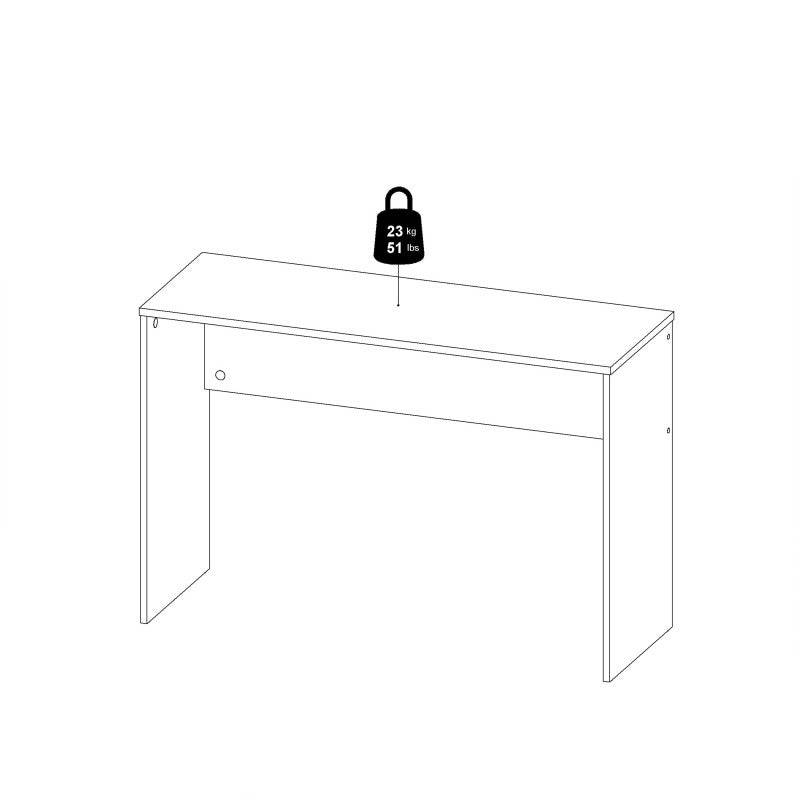 Function Plus Desk in Wotan Light Oak - Price Crash Furniture