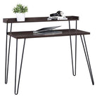 Haven Laptop Desk with Riser Shelf in Espresso by Dorel - Price Crash Furniture