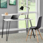 Haven Laptop Desk with Riser Shelf in White by Dorel - Price Crash Furniture