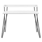 Haven Laptop Desk with Riser Shelf in White by Dorel - Price Crash Furniture