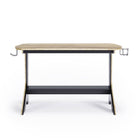 Jersey Desk in oak and black by Alphason - Price Crash Furniture