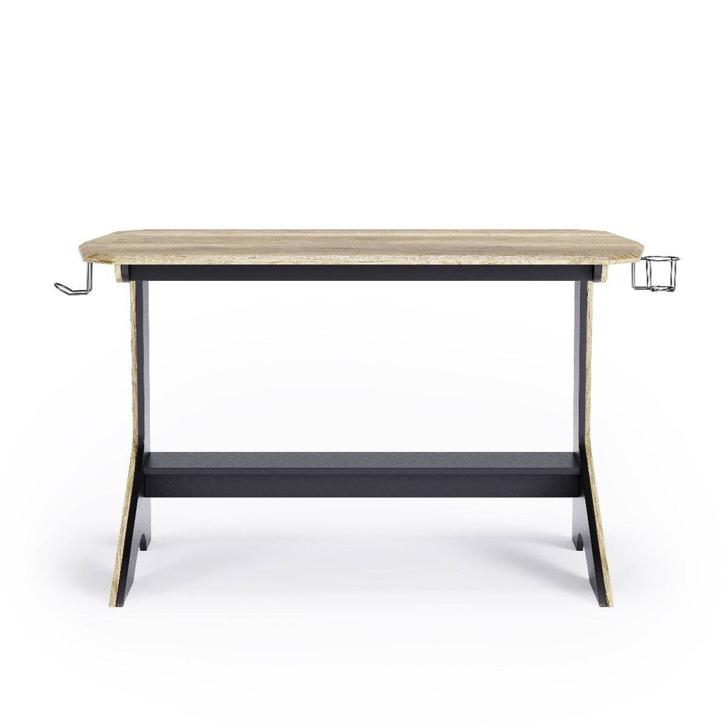 Jersey Desk in oak and black by Alphason - Price Crash Furniture