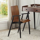 Jual Furnishings PC612 Walnut Retro Vintage Design Office Chair - Price Crash Furniture