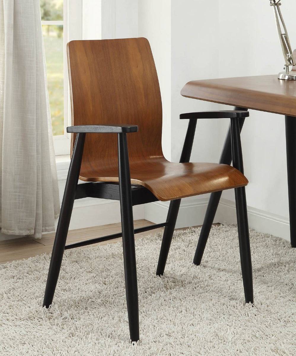 Jual Furnishings PC612 Walnut Retro Vintage Design Office Chair - Price Crash Furniture