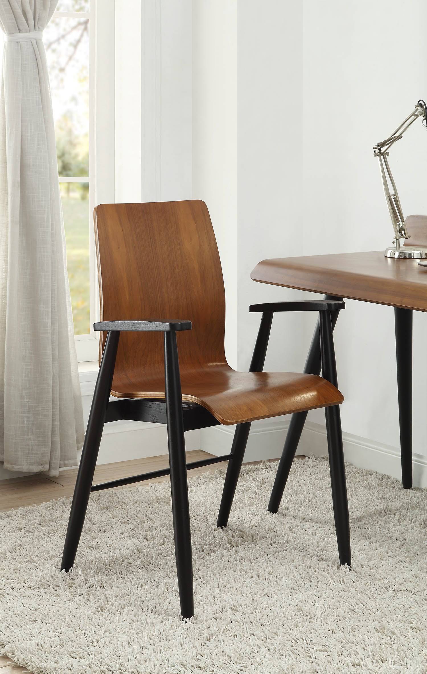 Jual Furnishings PC612 Walnut Retro Vintage Design Office Chair - Price Crash Furniture