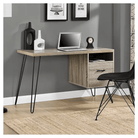 Landon Laptop Desk in Distressed Grey Oak by Dorel - Price Crash Furniture