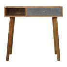 Line Grey Painted Writing Desk - Price Crash Furniture