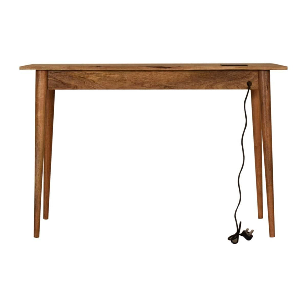 Nordic Style Writing Desk with 2 Drawers and Cable access - Price Crash Furniture
