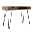 Novogratz Concord Desk with Storage in Natural & Black finish by Dorel - Price Crash Furniture