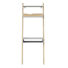 Oslo Leaning Ladder Desk in White and Oak - Price Crash Furniture