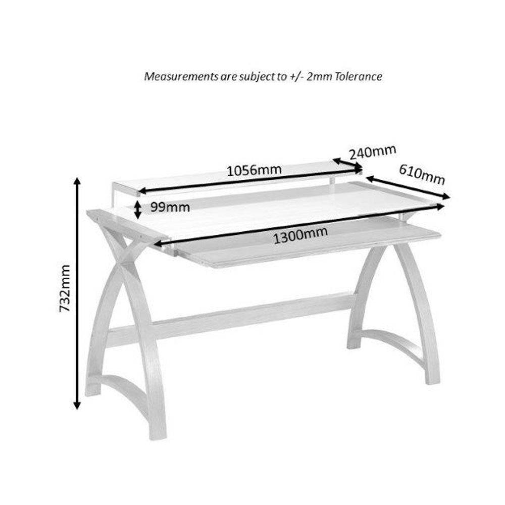 PC201 Helsinki 1300mm Desk in Grey by Jual - Price Crash Furniture