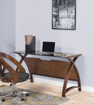 PC201 Helsinki 1300mm Table Desk in Walnut by Jual - Price Crash Furniture