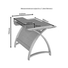 PC201 Helsinki 900mm Desk in Grey by Jual - Price Crash Furniture